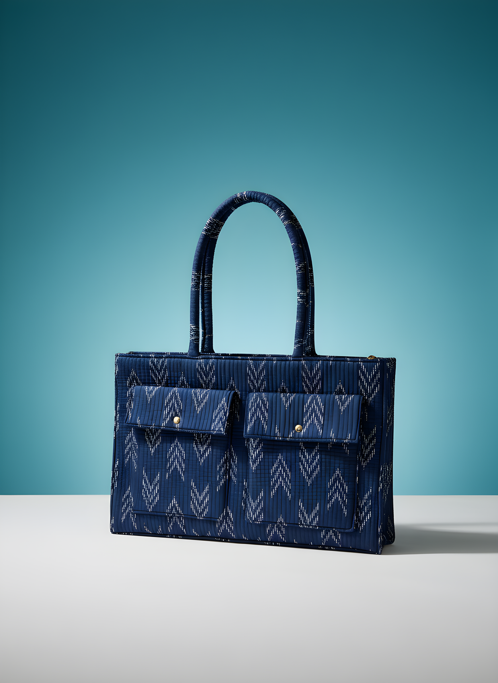 Bisha Handcrafted Block Print Style Tote