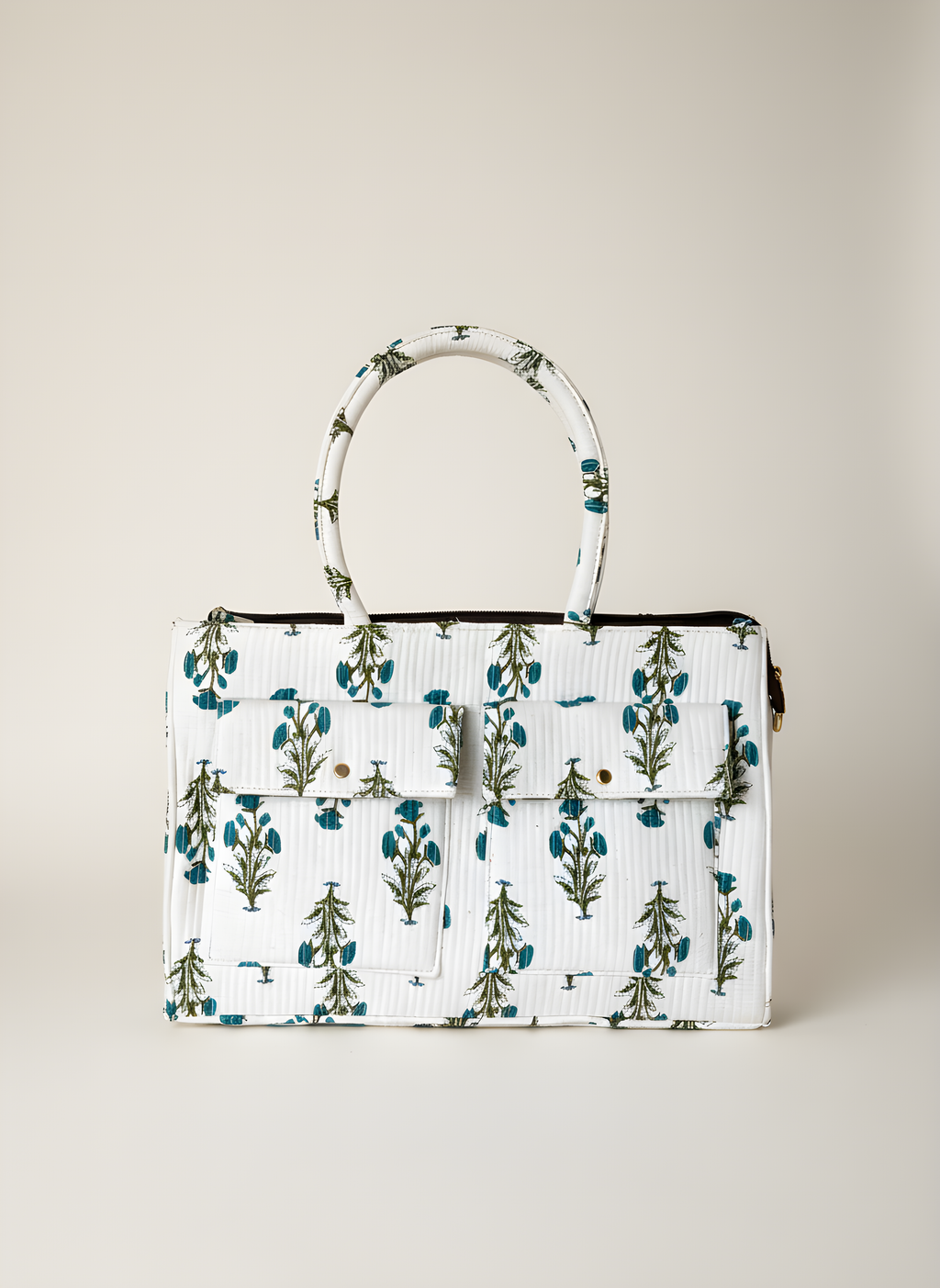 Bisha Handcrafted Block Print Style Tote