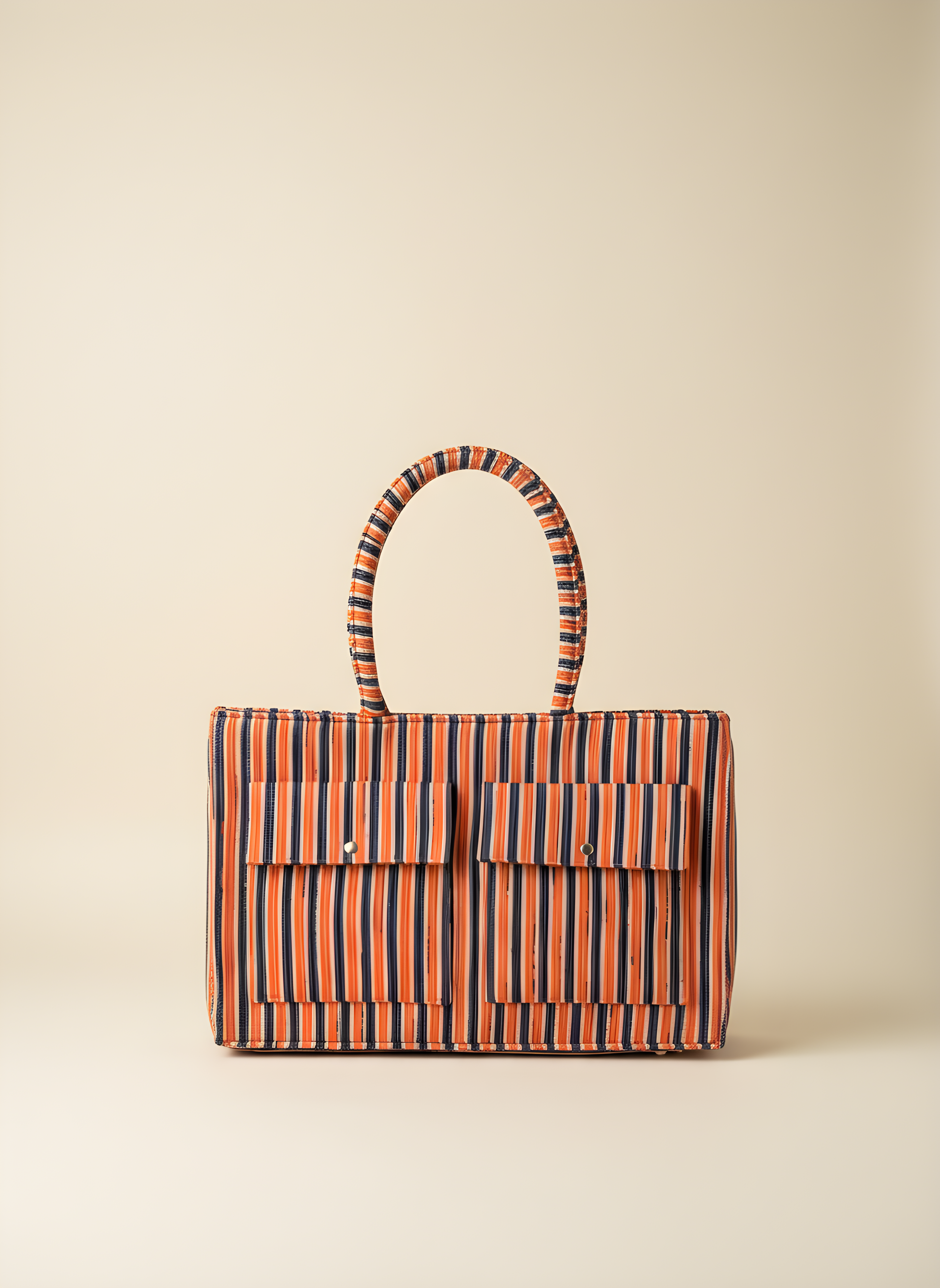 Bisha Handcrafted Block Print Style Tote